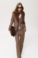 Pantalón Twan espiga bicolor stretch